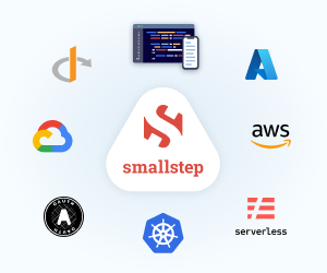 Image of Smallstep surrounded by some of the things it can encrypt - SIEM, devices, active directory, AWS, serverless, kubernetes, OAuth, Google Cloud.
